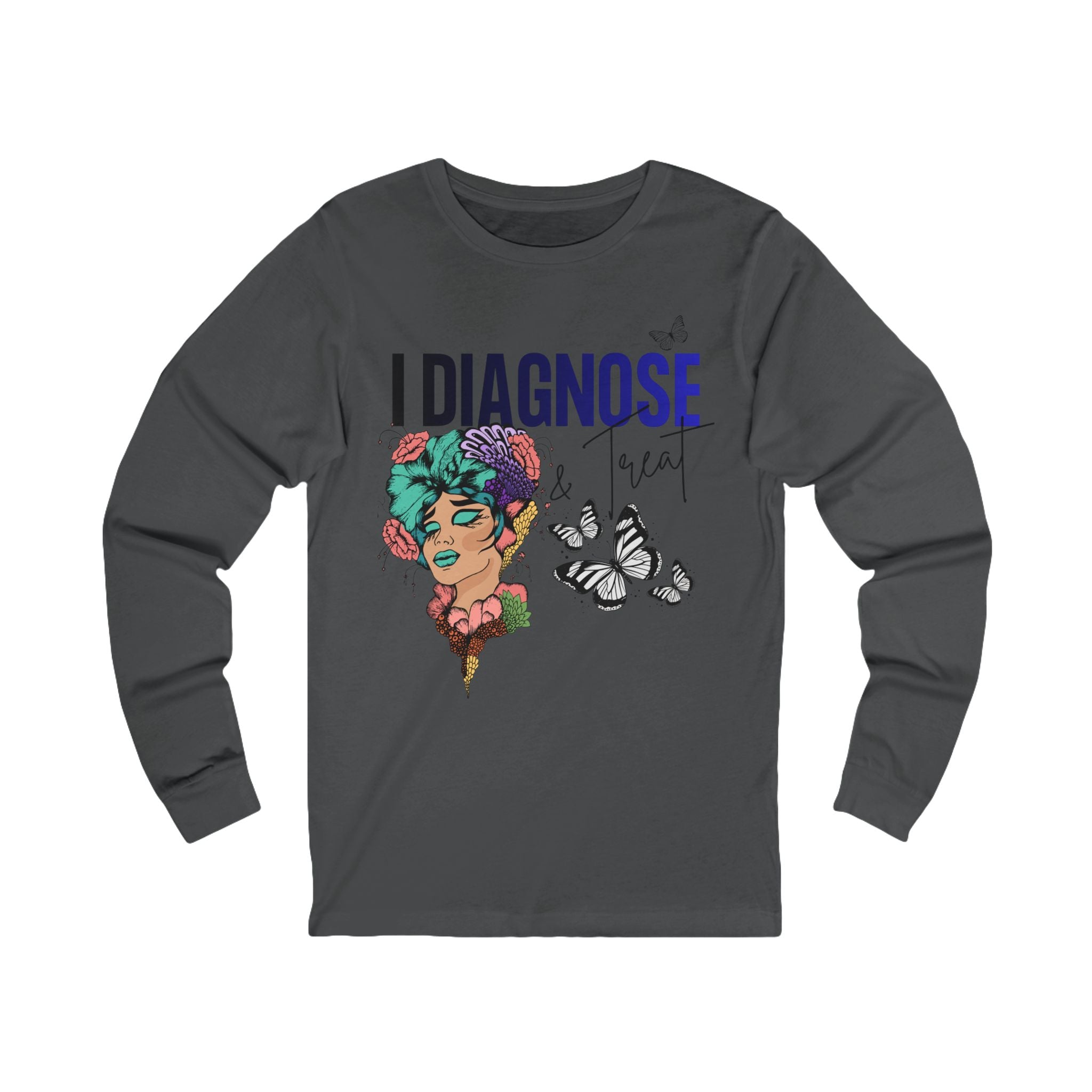 I Diagnose Love Long Sleeve Tee — Floral