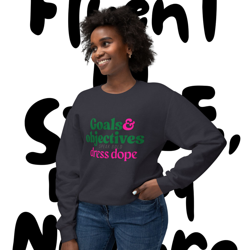 Goal & Objectives™ Sweatshirt — Therapy With Intention. Style With Purpose.