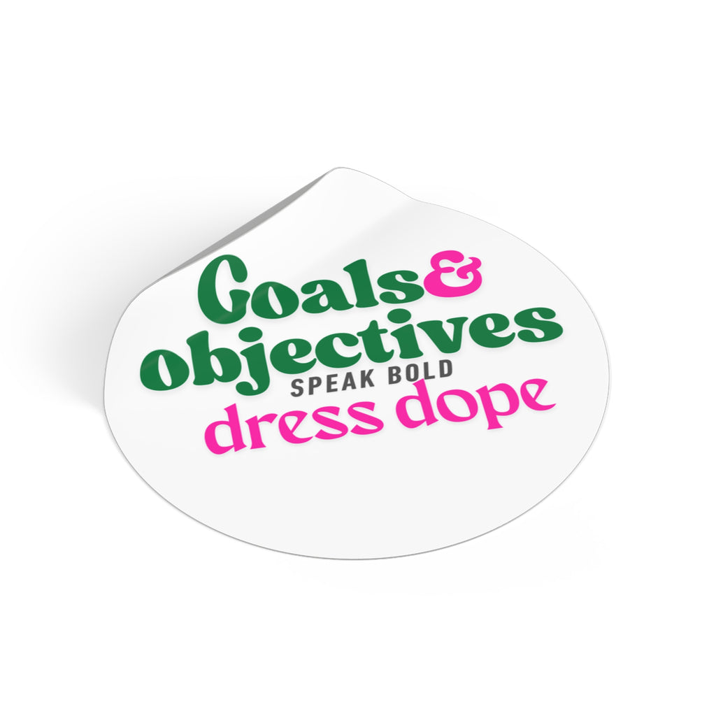 Goals & Objectives Sticker