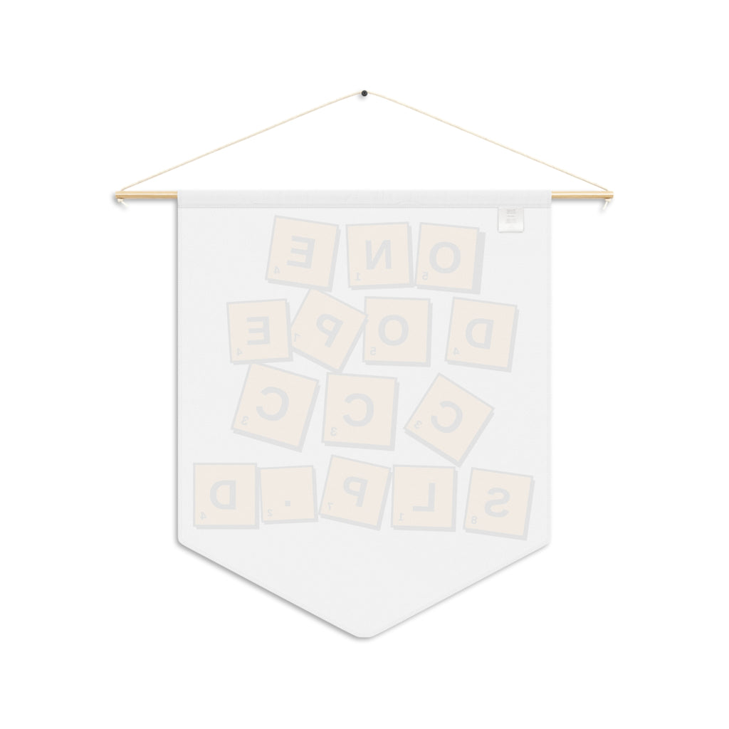 Scrabble-Inspired One Dope SLP.D Wall Pennant