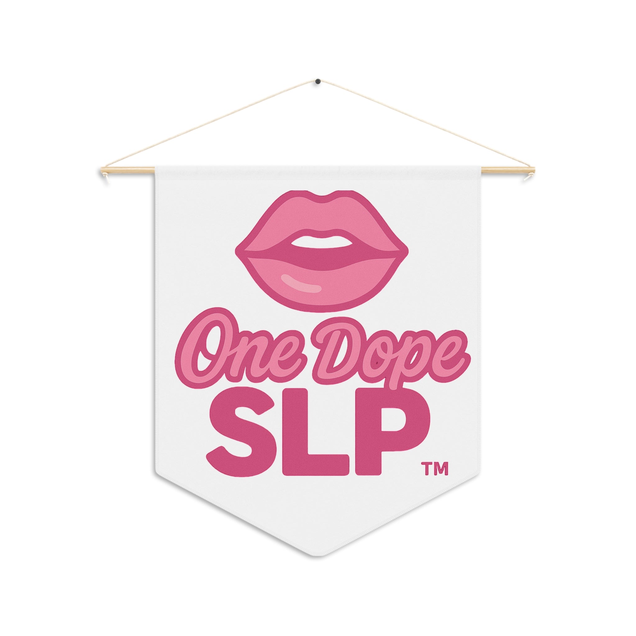 One Dope SLP Pennant | Fun Wall Decor | Speech Language Pathologist Gift | Room Decoration | Inspirational Banner