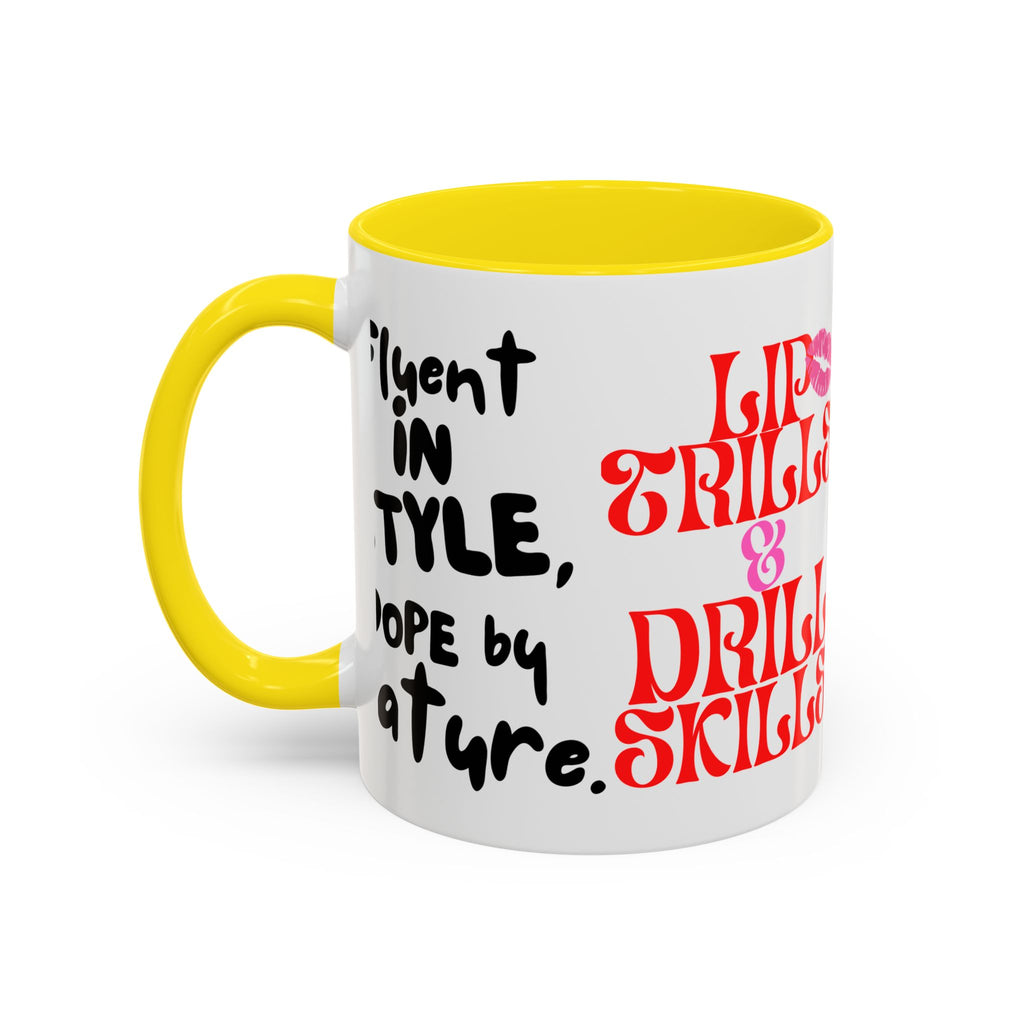 Lip Trills & Drill Skills, SLP Gift for Speech Therapists, Fun Coffee Cup, Unique Mugs for SLPs