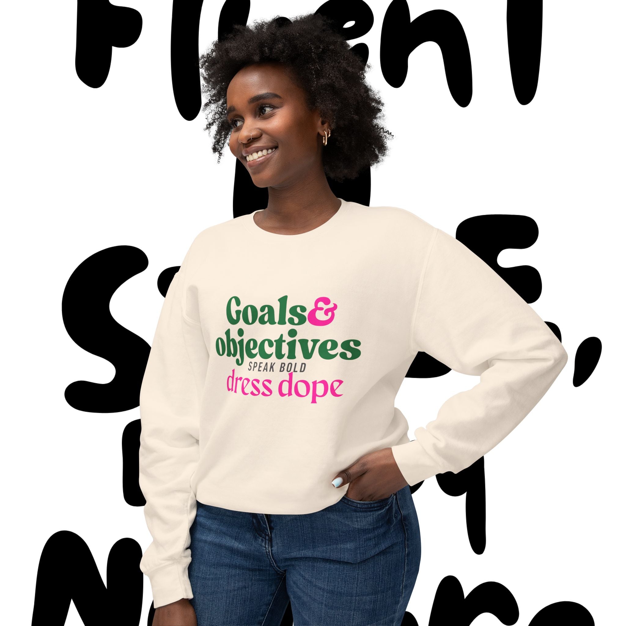 Goal & Objectives™ Sweatshirt — Therapy With Intention. Style With Purpose.