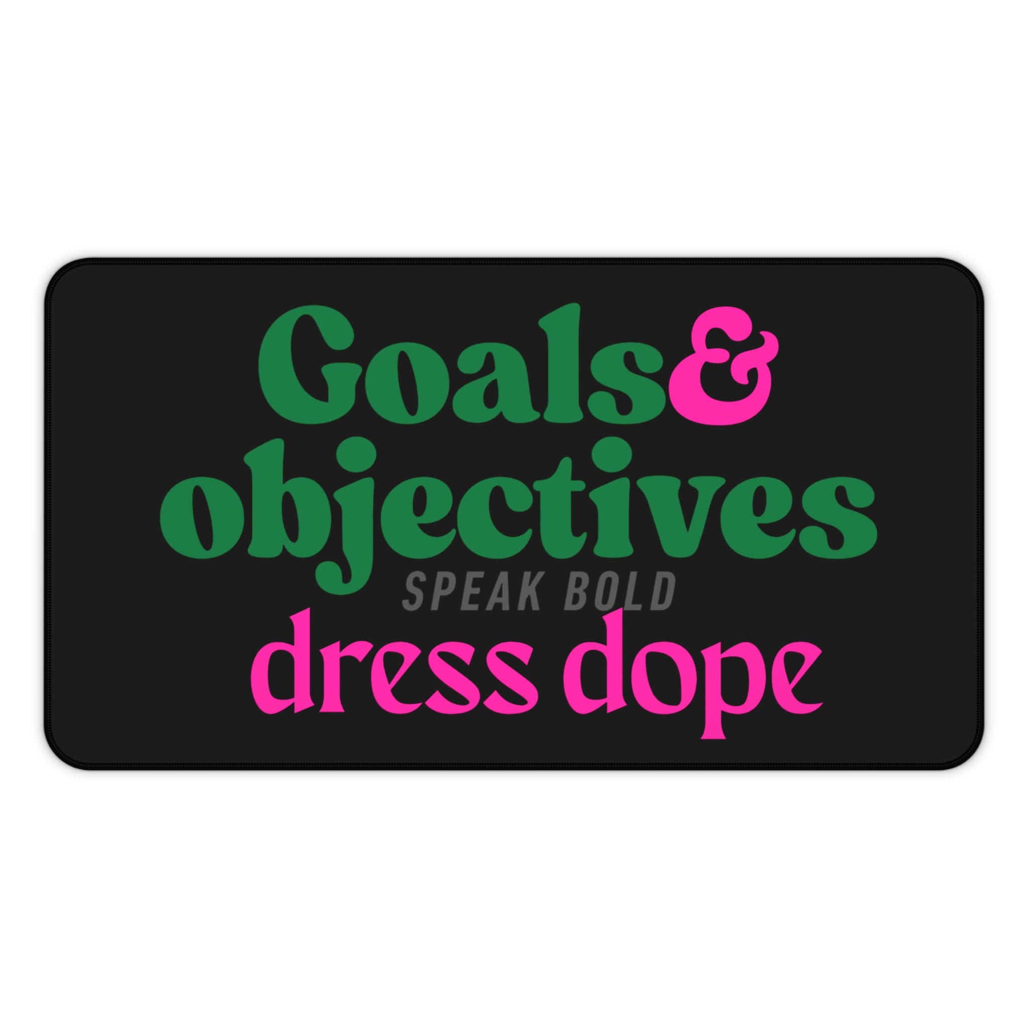 Goals & Objectives Desk Mat