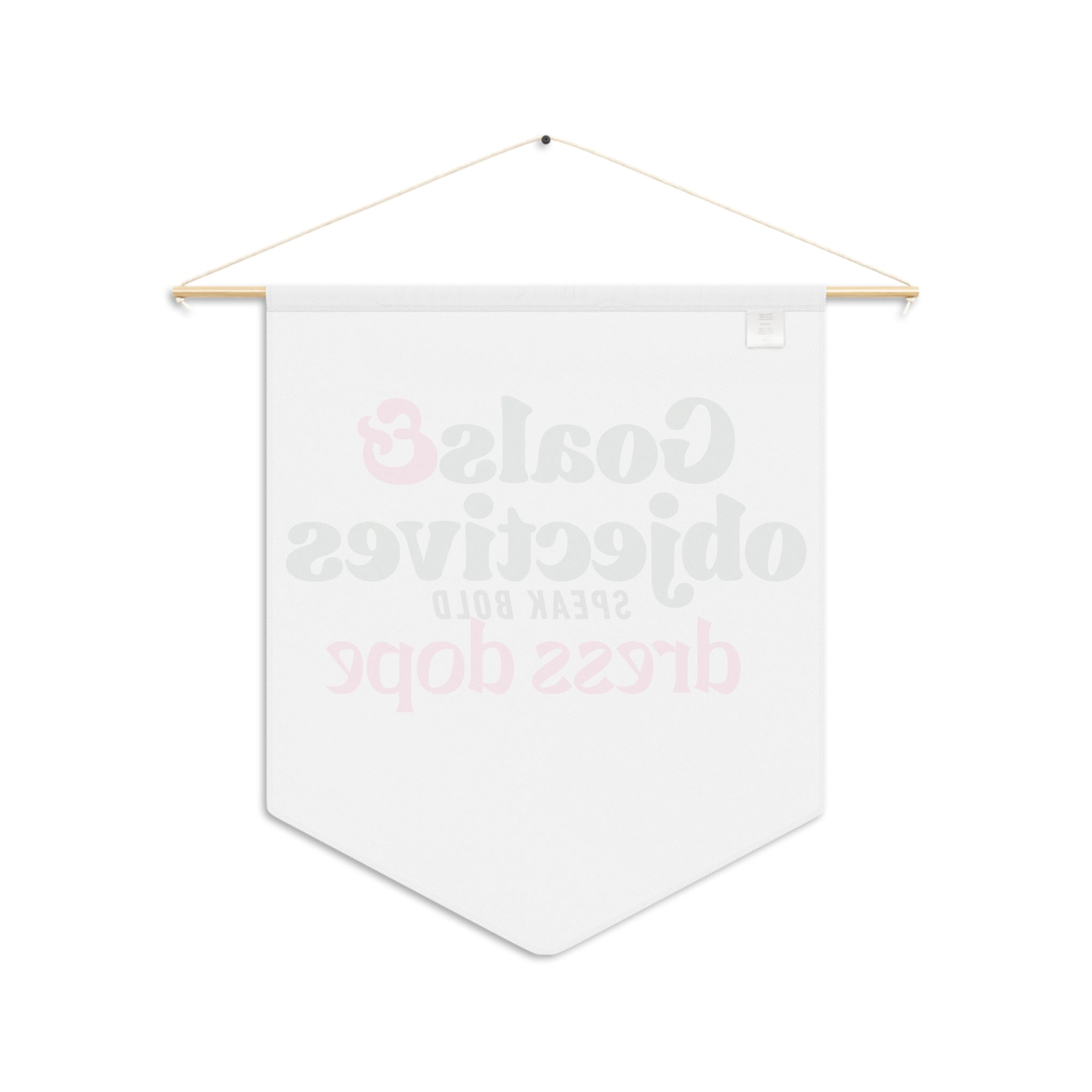 Goals & Objectives Wall Pennant