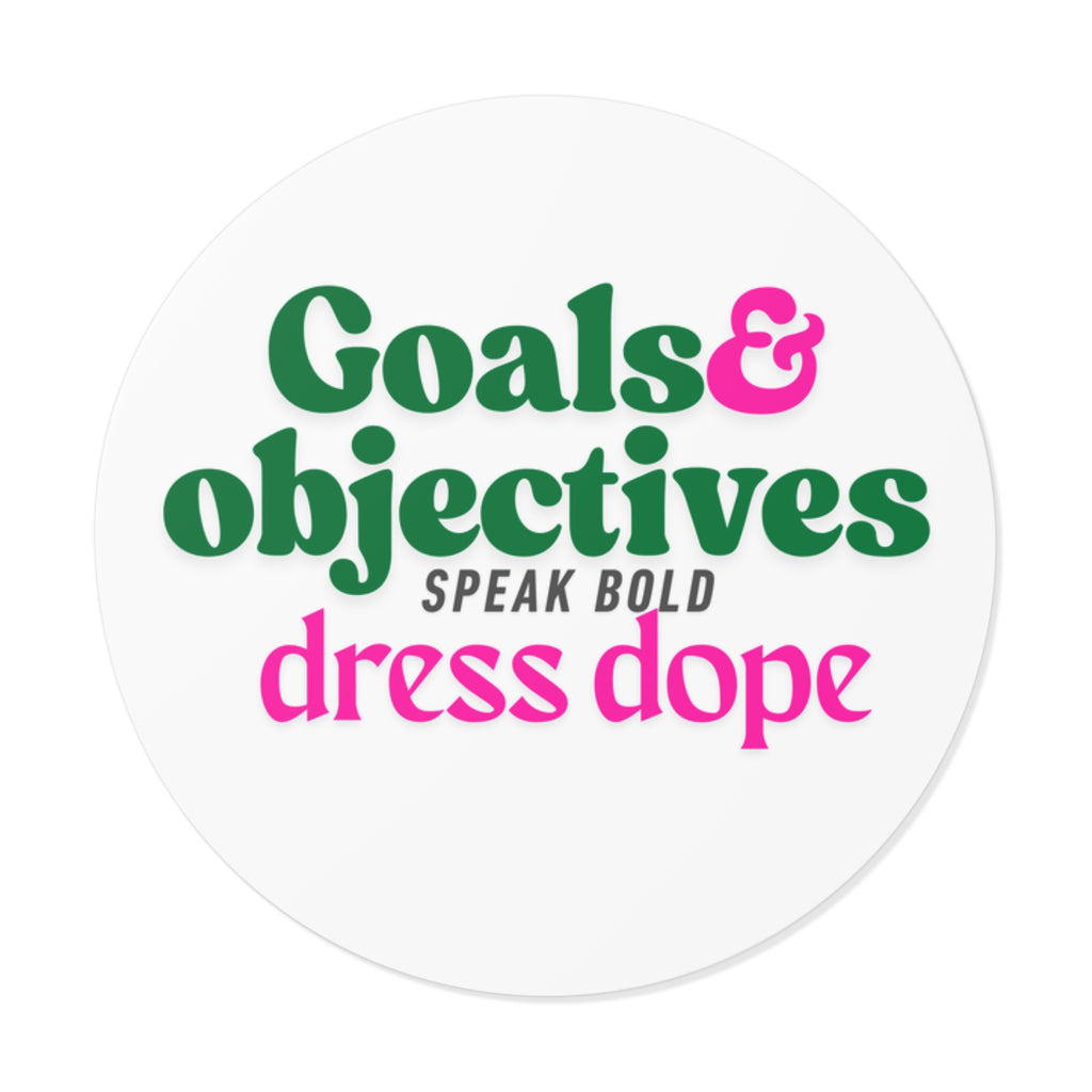 Goals & Objectives Sticker