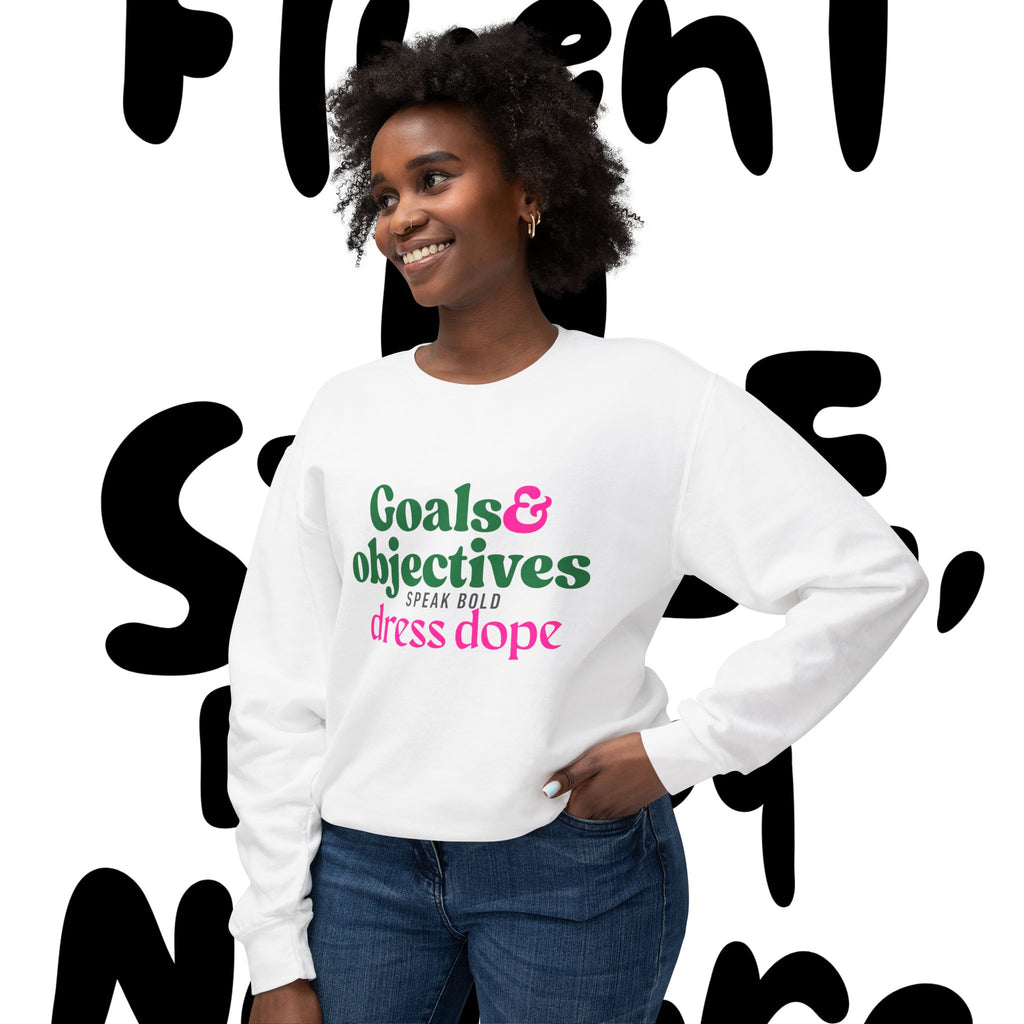 Goal & Objectives™ Sweatshirt — Therapy With Intention. Style With Purpose.