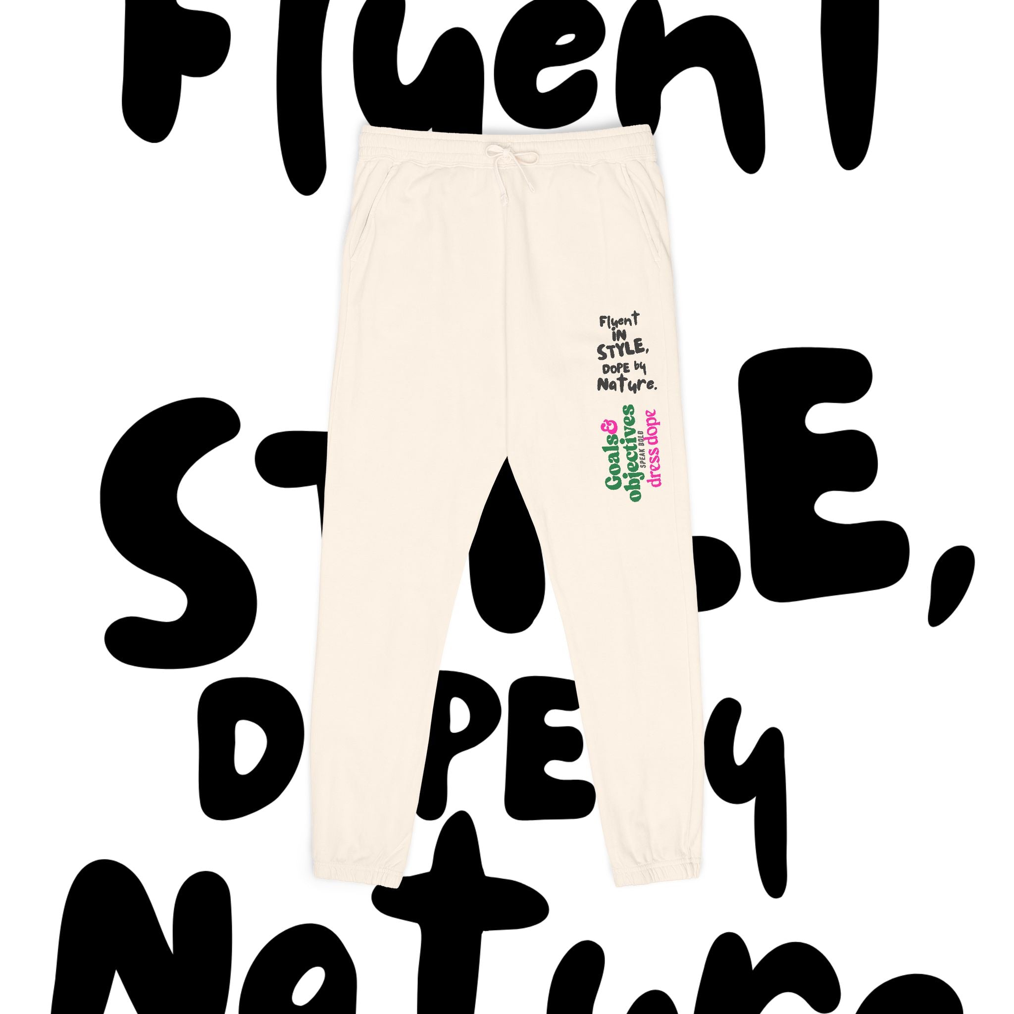 Unisex Garment-Dyed Fleece Sweatpants