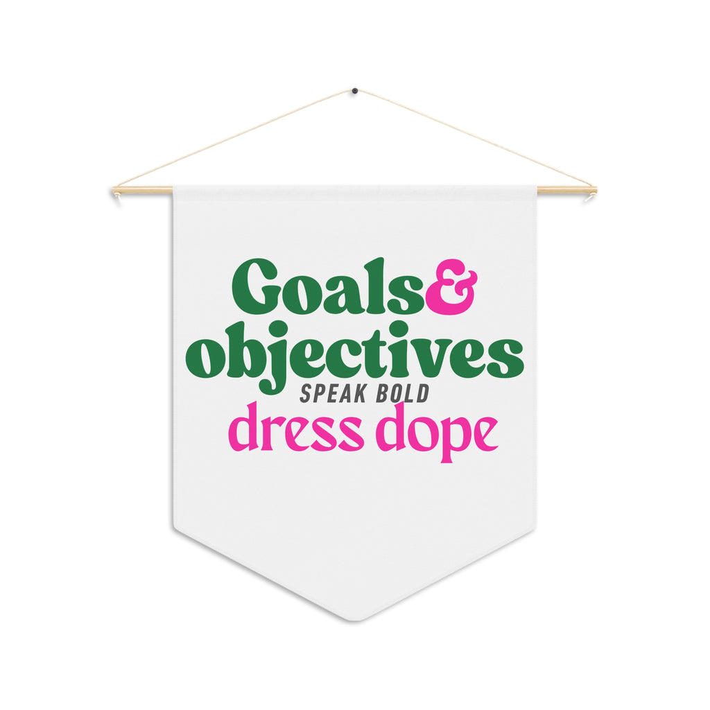 Goals & Objectives Wall Pennant