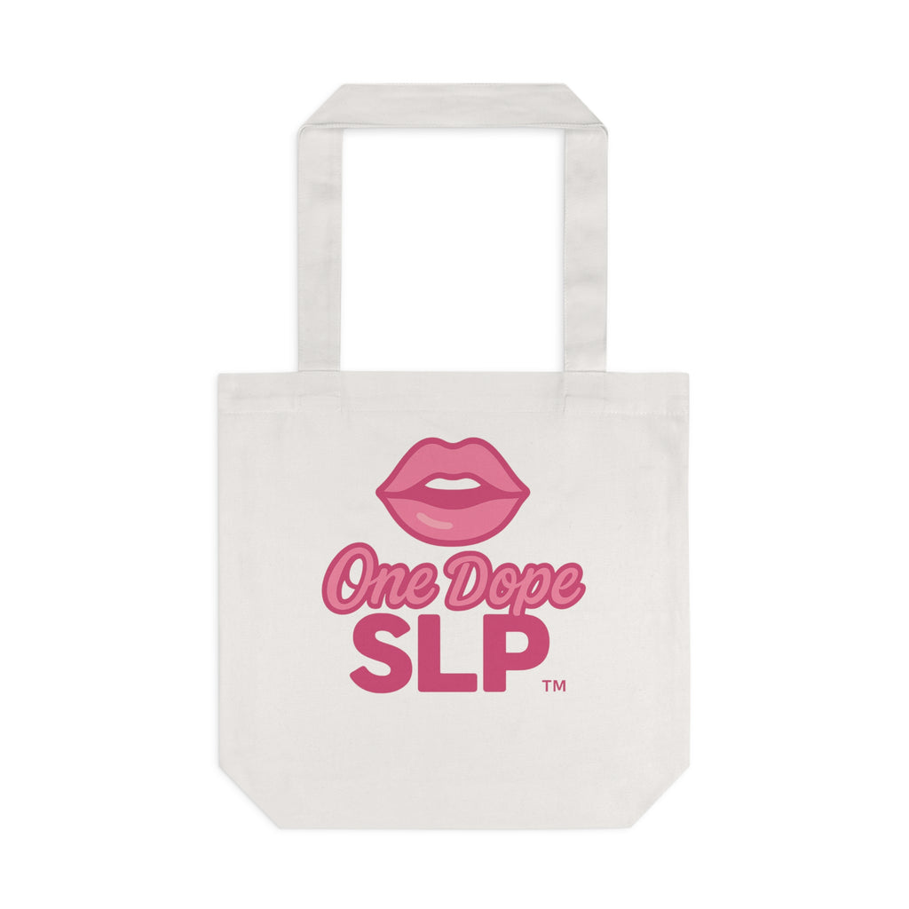 Speech Therapy Tote Bag | “Fluently Dope” Reusable Cotton Bag | Gift for SLPs, Speech Therapists, Back to School, Everyday Use