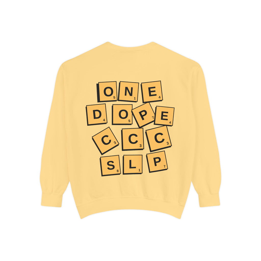 Fluently Dope SLP Sweatshirt — Unisex Speech-Language Pathologist Pullover