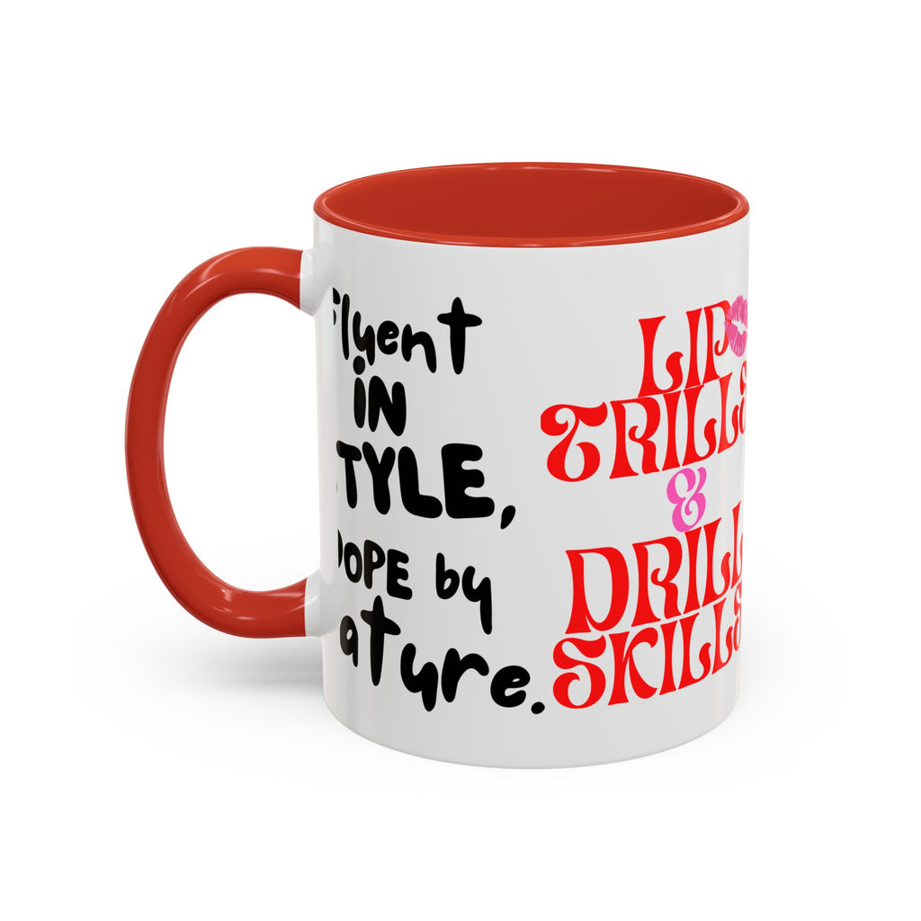 Lip Trills & Drill Skills, SLP Gift for Speech Therapists, Fun Coffee Cup, Unique Mugs for SLPs