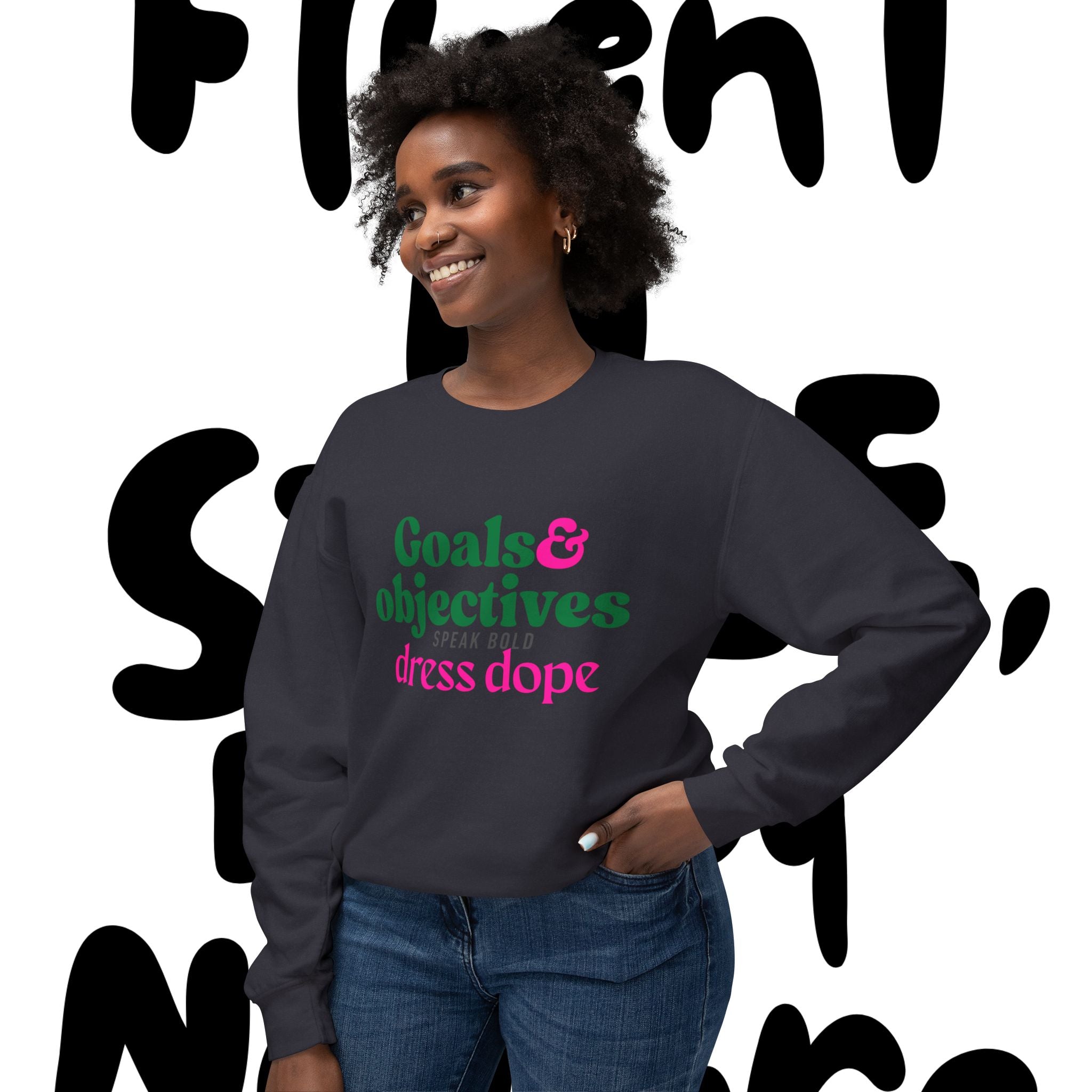 Goal & Objectives™ Sweatshirt — Therapy With Intention. Style With Purpose.