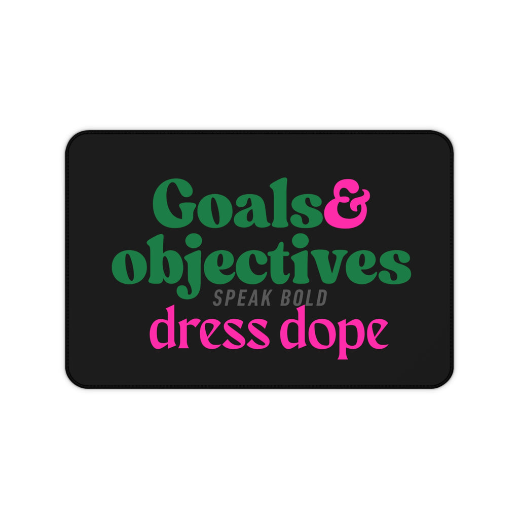 Goals & Objectives Desk Mat
