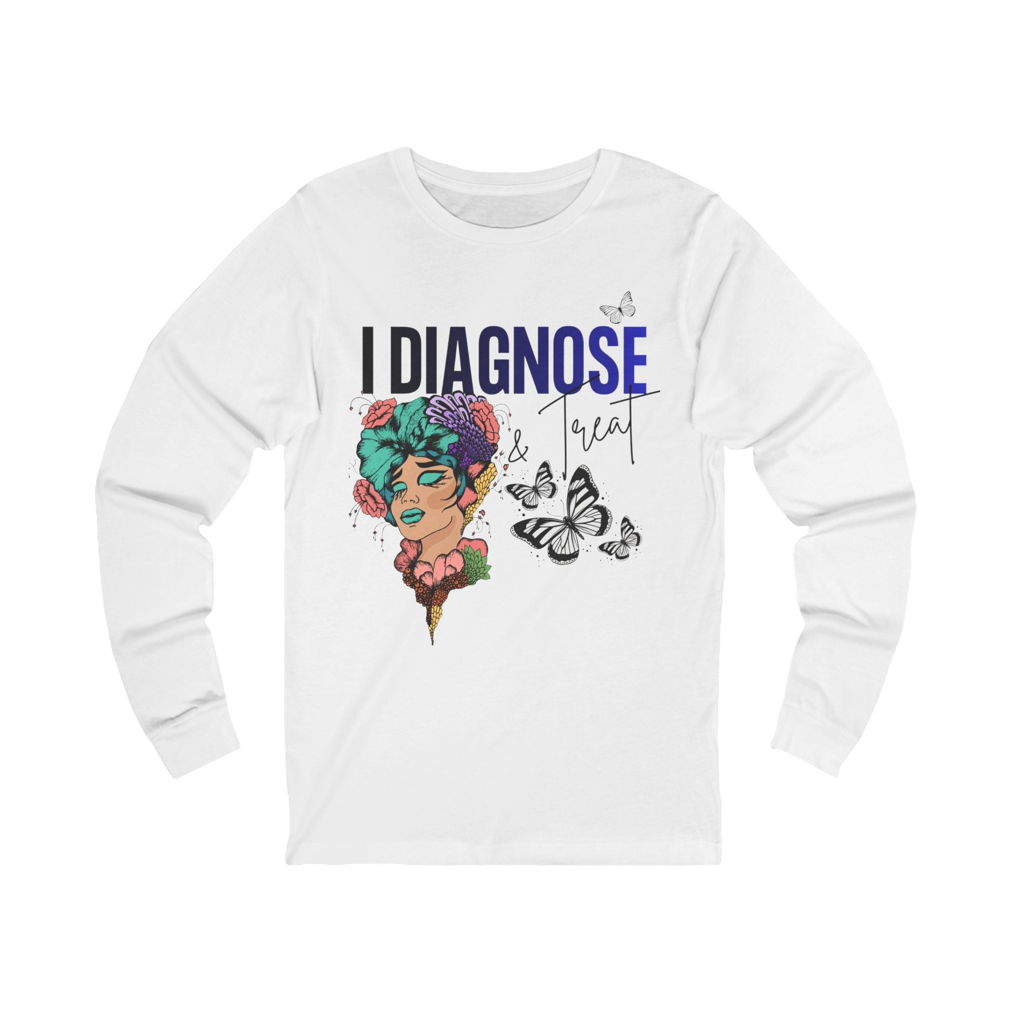 I Diagnose Love Long Sleeve Tee — Floral