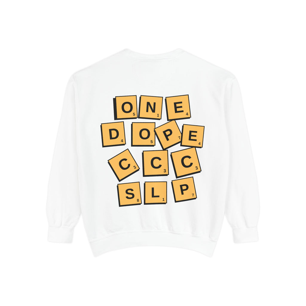 Fluently Dope SLP Sweatshirt — Unisex Speech-Language Pathologist Pullover
