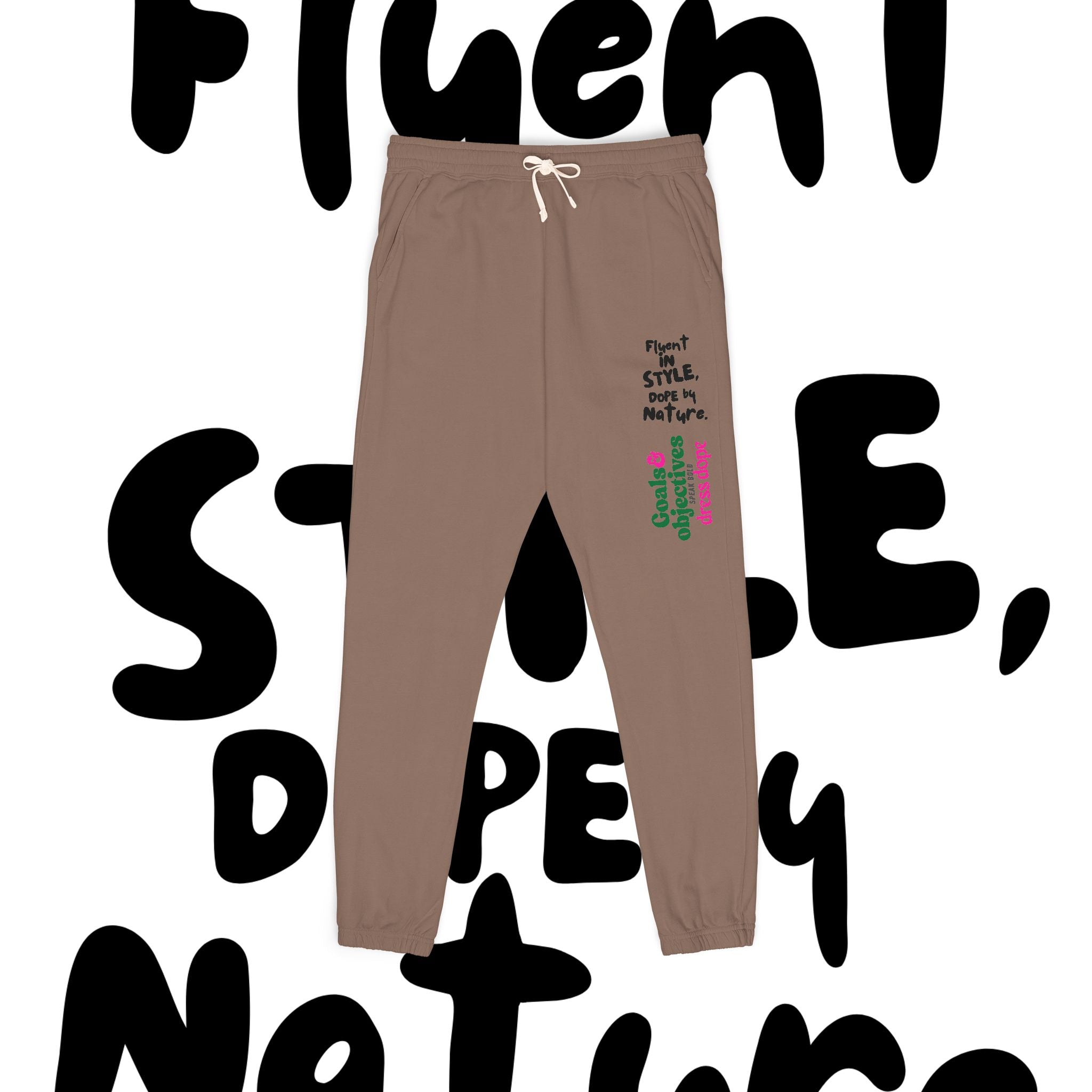 Unisex Garment-Dyed Fleece Sweatpants