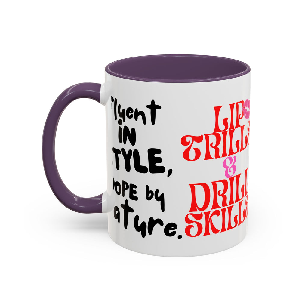 Lip Trills & Drill Skills, SLP Gift for Speech Therapists, Fun Coffee Cup, Unique Mugs for SLPs